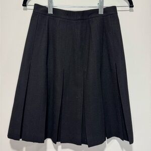 Vtg Saks Fifth Avenue Black A-Line Skirt
